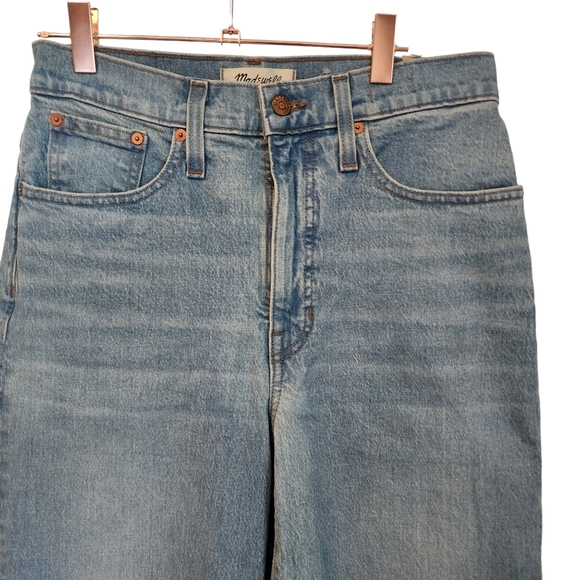 NEW Madewell Straight Leg Whistler Wash Balloon Crop Denim Jean - Picture 7 of 9